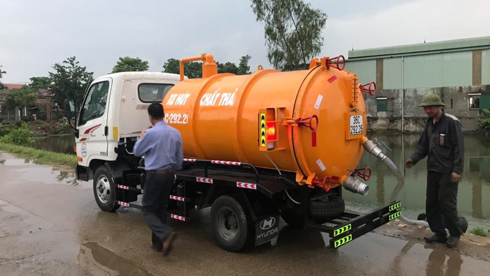 Hút bể phốt URENCO tại KCN Tiên Sơn: Uy tín, đủ khối lượng