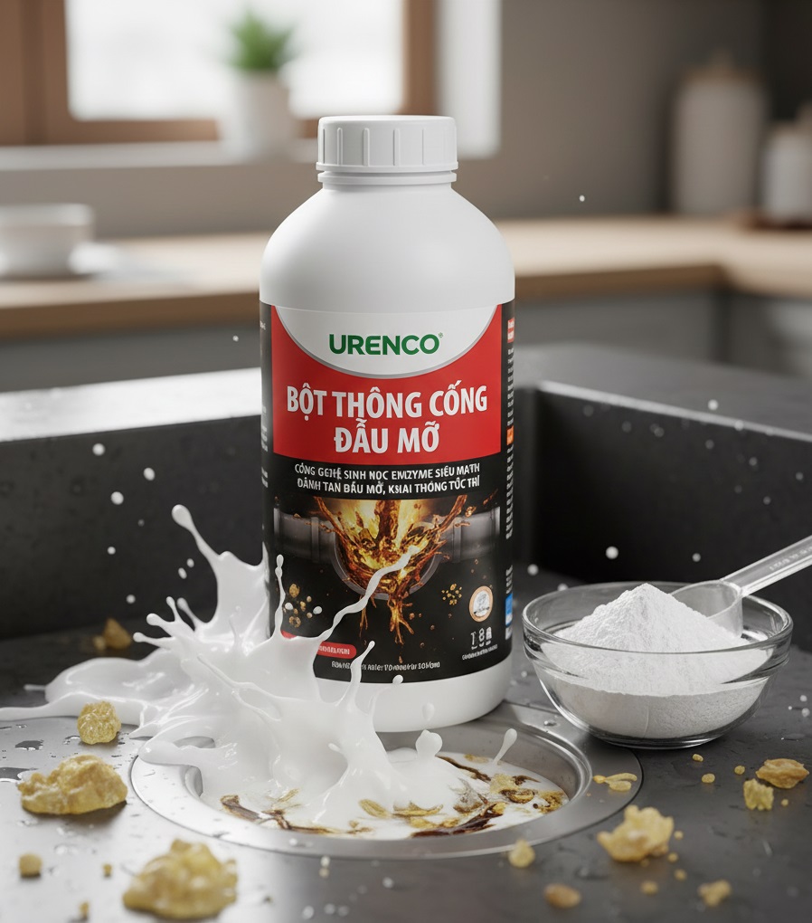 Thông tắc cống tại phường Giảng Võ quận Ba Đình - Hà Nội Urenco: Bột thông cống có thực sự hiệu quả hay làm hỏng đường ống